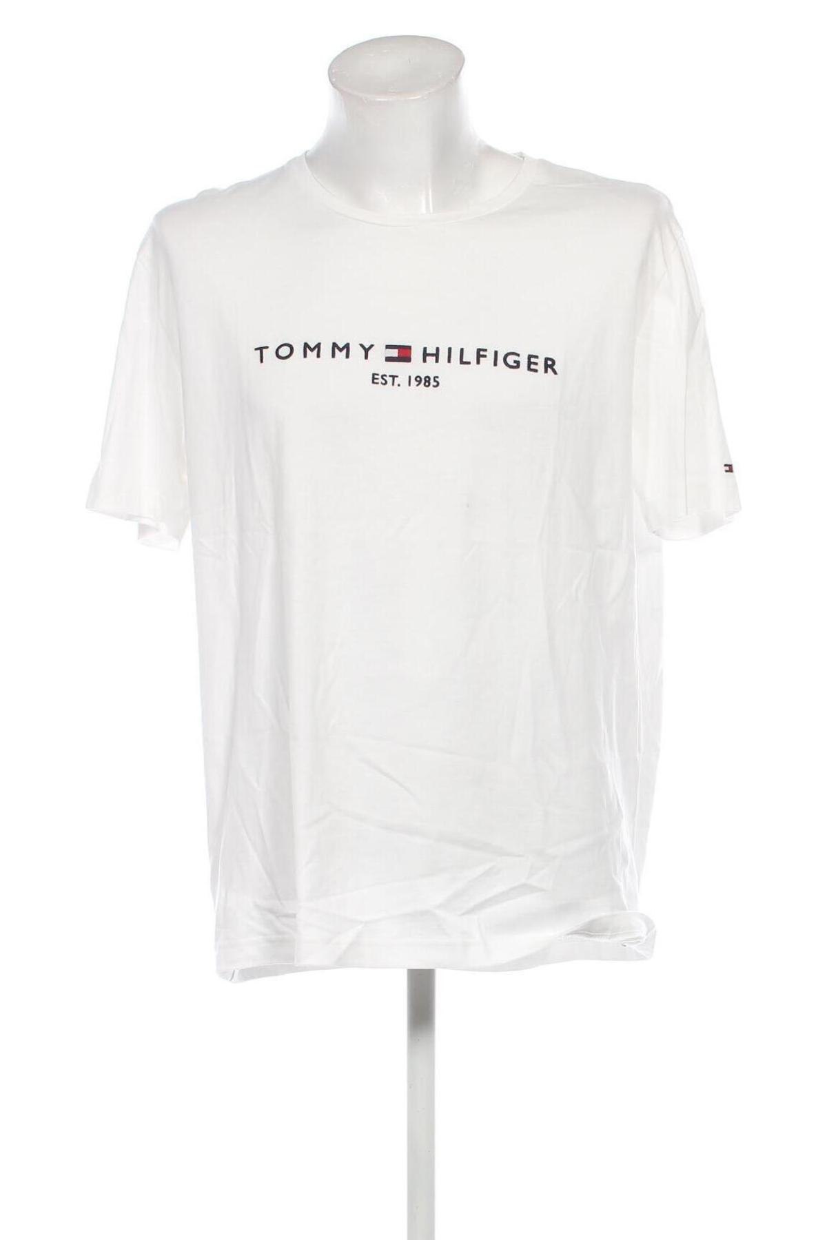 Tricou de bărbați Tommy Hilfiger, Mărime 3XL, Culoare Alb, Preț 161,99 Lei