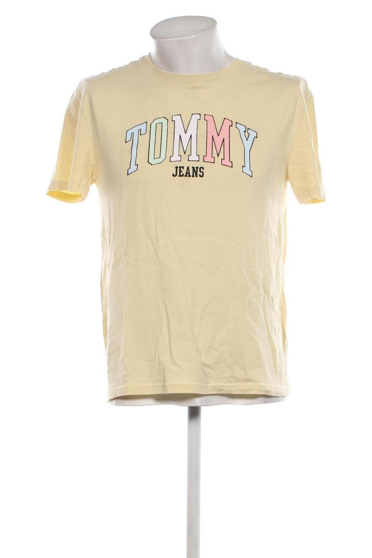 Męski T-shirt Tommy Jeans, Rozmiar S, Kolor Żółty, Cena 91,99 zł