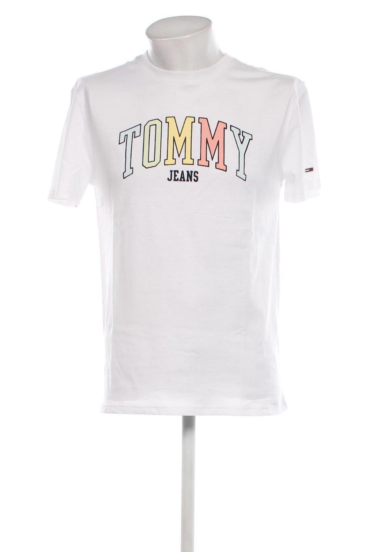 Ανδρικό t-shirt Tommy Jeans, Μέγεθος S, Χρώμα Λευκό, Τιμή 19,99 €