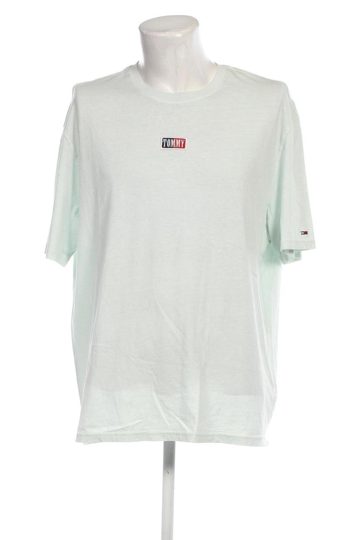 Ανδρικό t-shirt Tommy Jeans, Μέγεθος L, Χρώμα Πράσινο, Τιμή 28,49 €