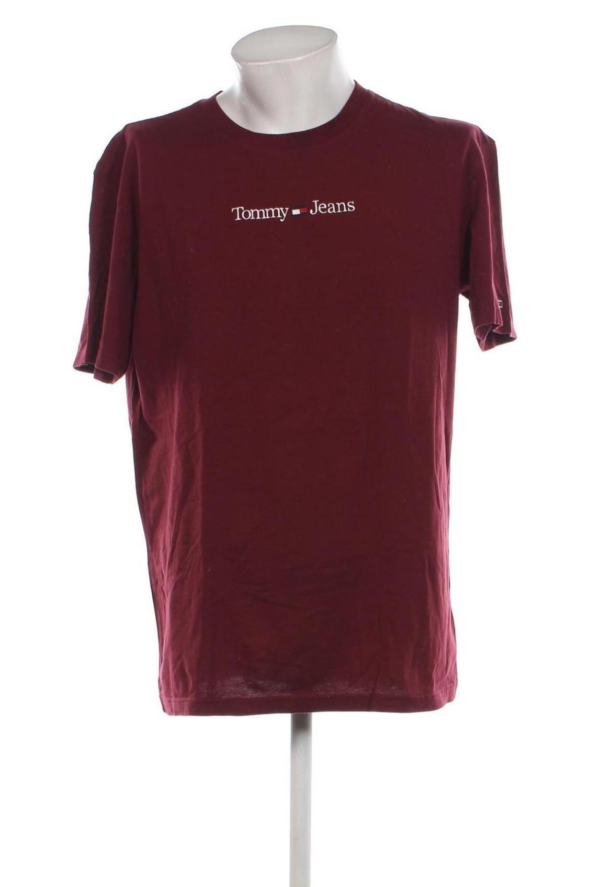 Ανδρικό t-shirt Tommy Jeans, Μέγεθος XL, Χρώμα Κόκκινο, Τιμή 24,99 €