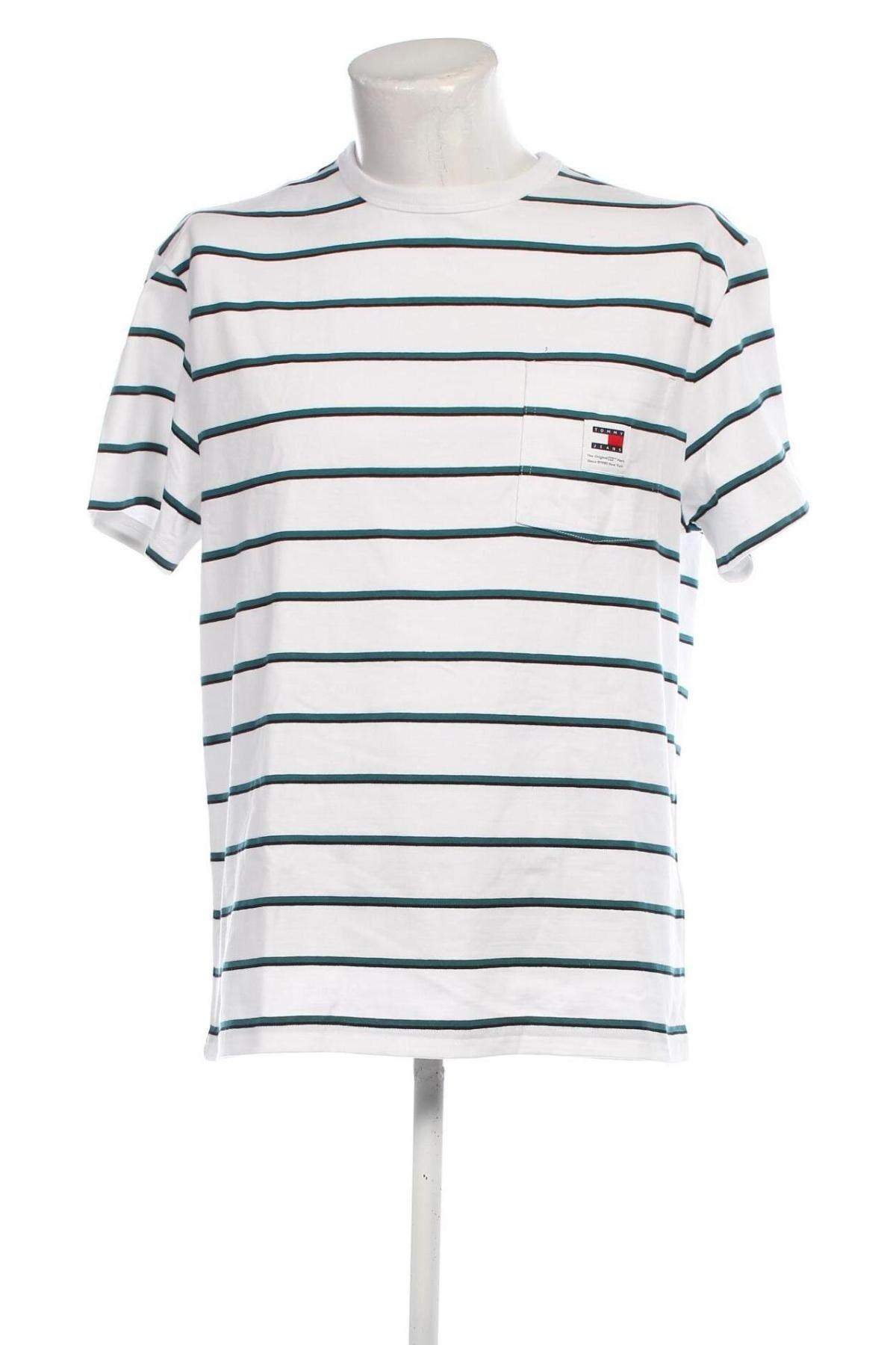 Tricou de bărbați Tommy Jeans, Mărime L, Culoare Alb, Preț 125,99 Lei