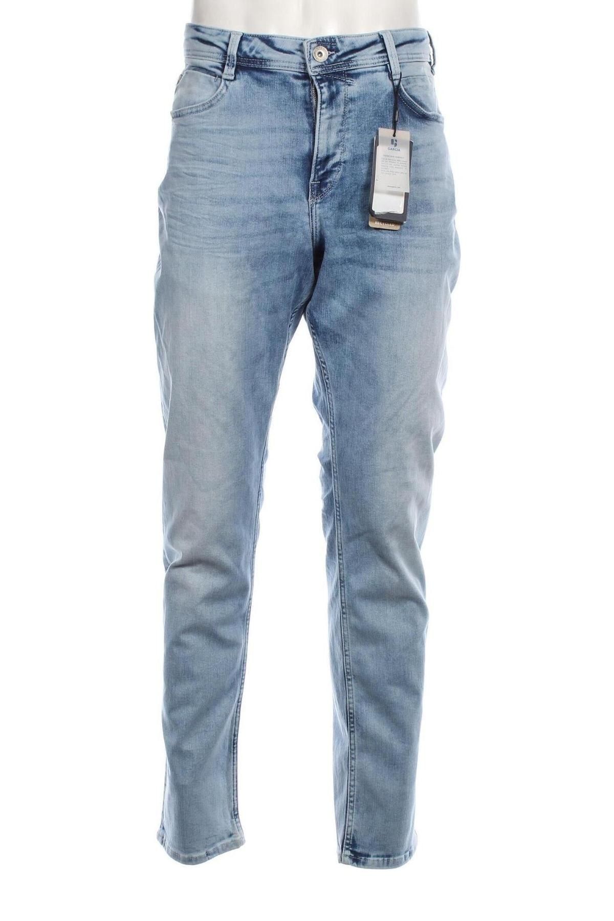 Męskie jeansy Garcia Jeans, Rozmiar L, Kolor Niebieski, Cena 247,89 zł