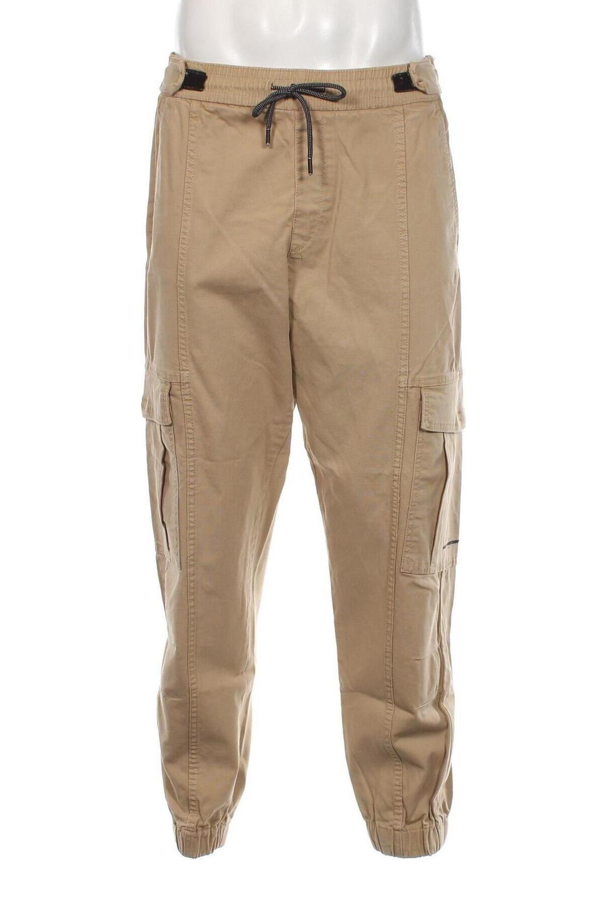 Herrenhose Bershka, Größe M, Farbe Beige, Preis € 12,79