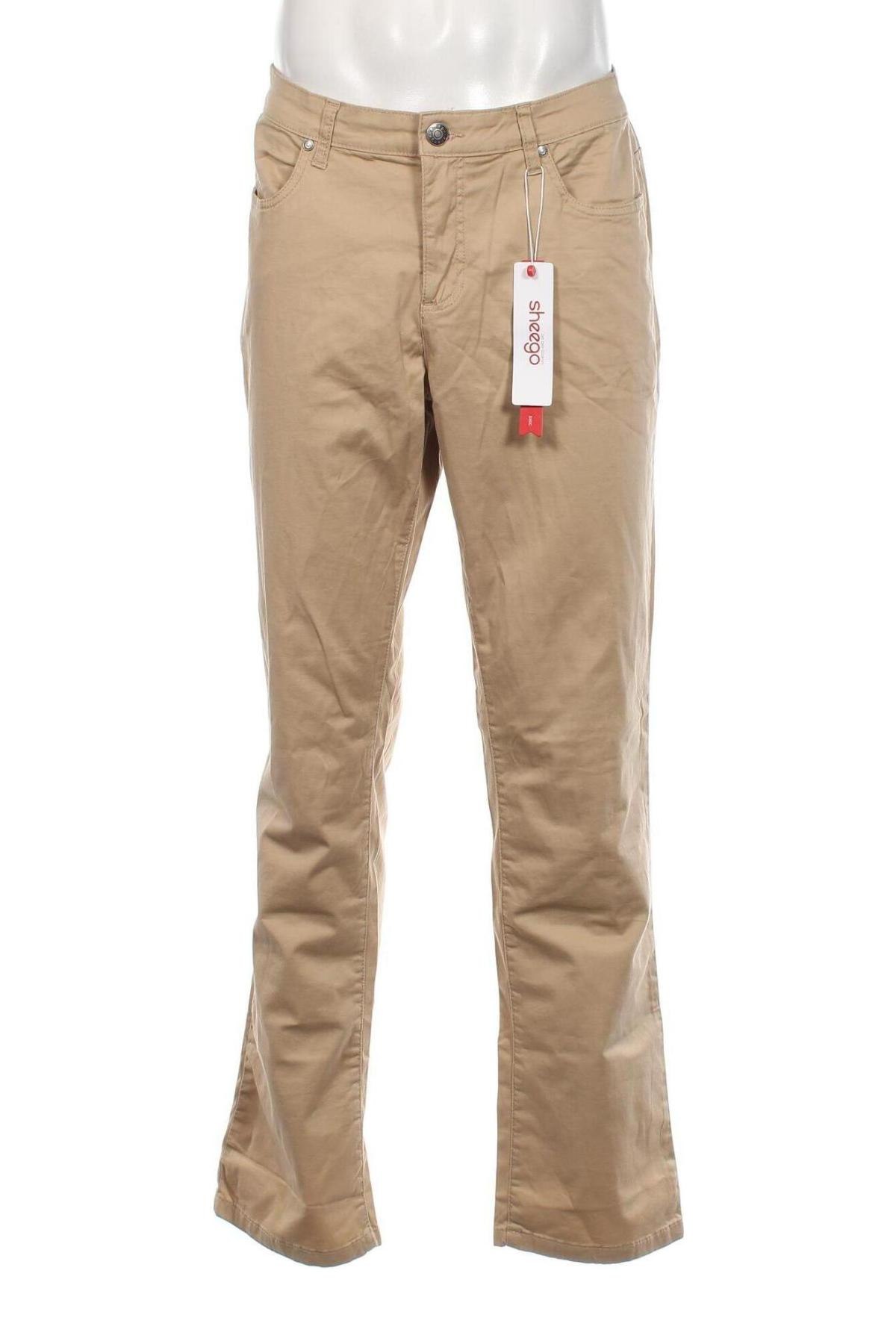 Herrenhose Sheego, Größe L, Farbe Beige, Preis 13,99 €