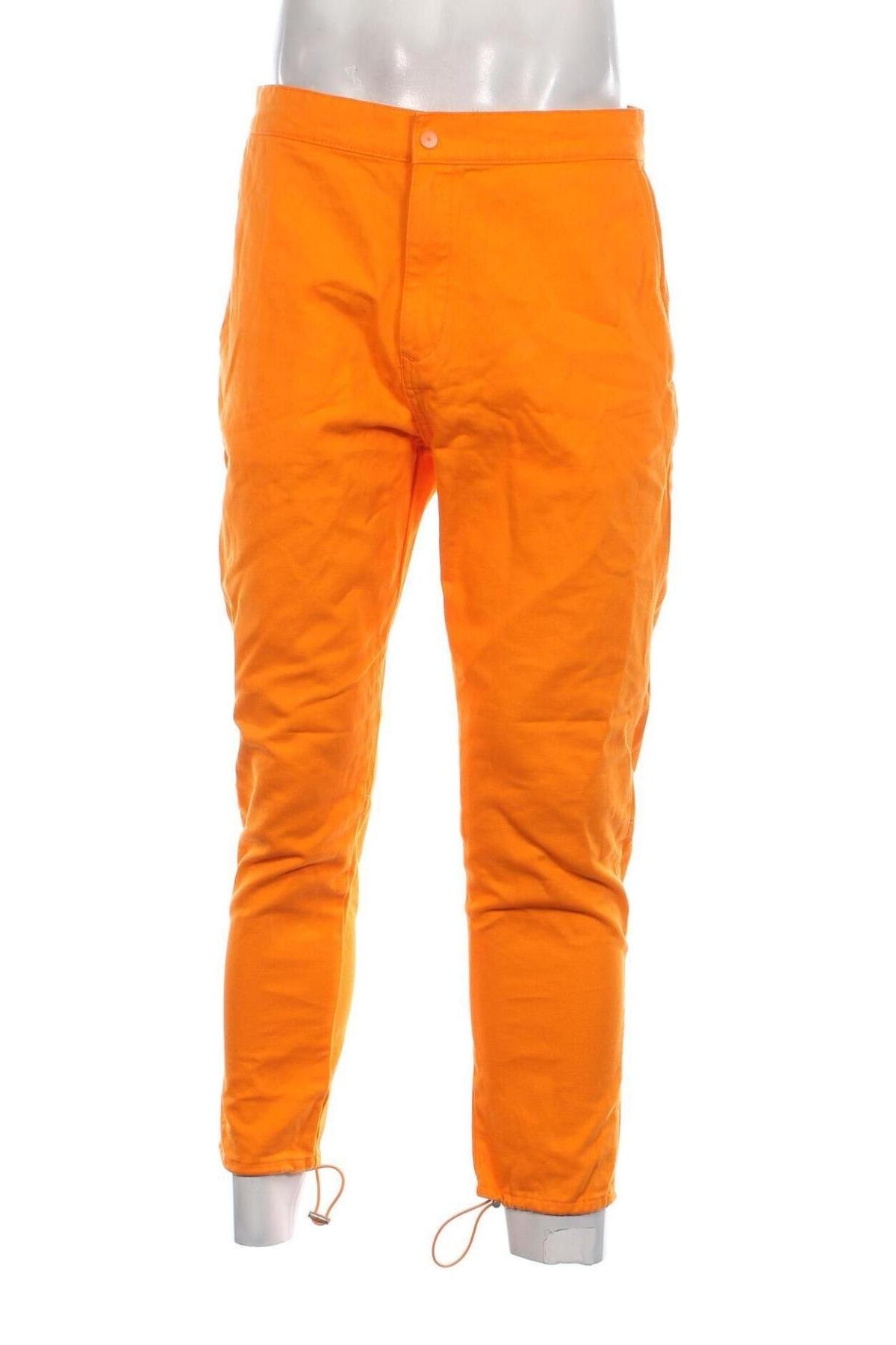 Мъжки панталон Zara, Размер L, Цвят Оранжев, Цена 7,02 лв.