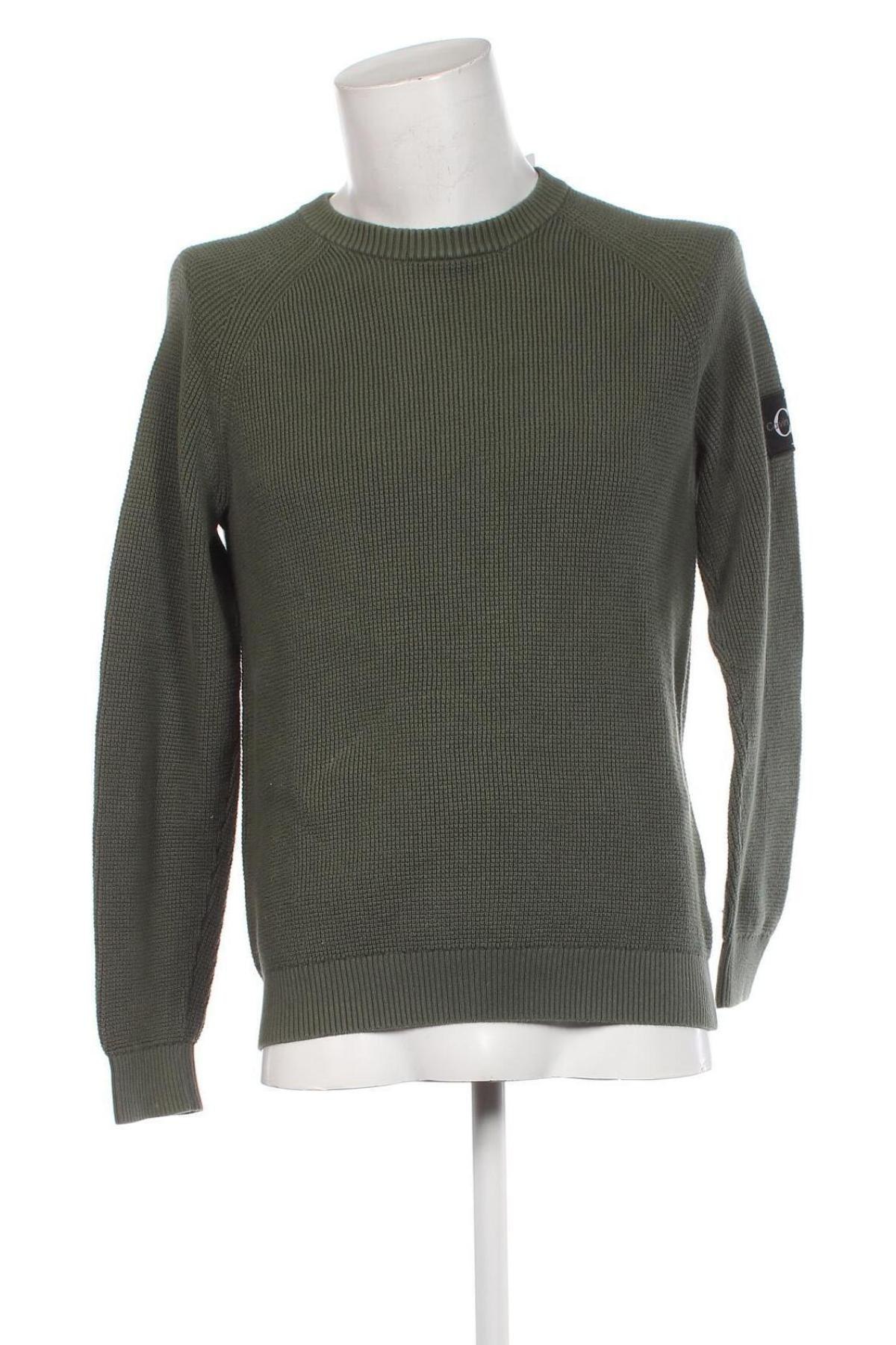 Męski sweter Calvin Klein Jeans, Rozmiar L, Kolor Zielony, Cena 203,99 zł