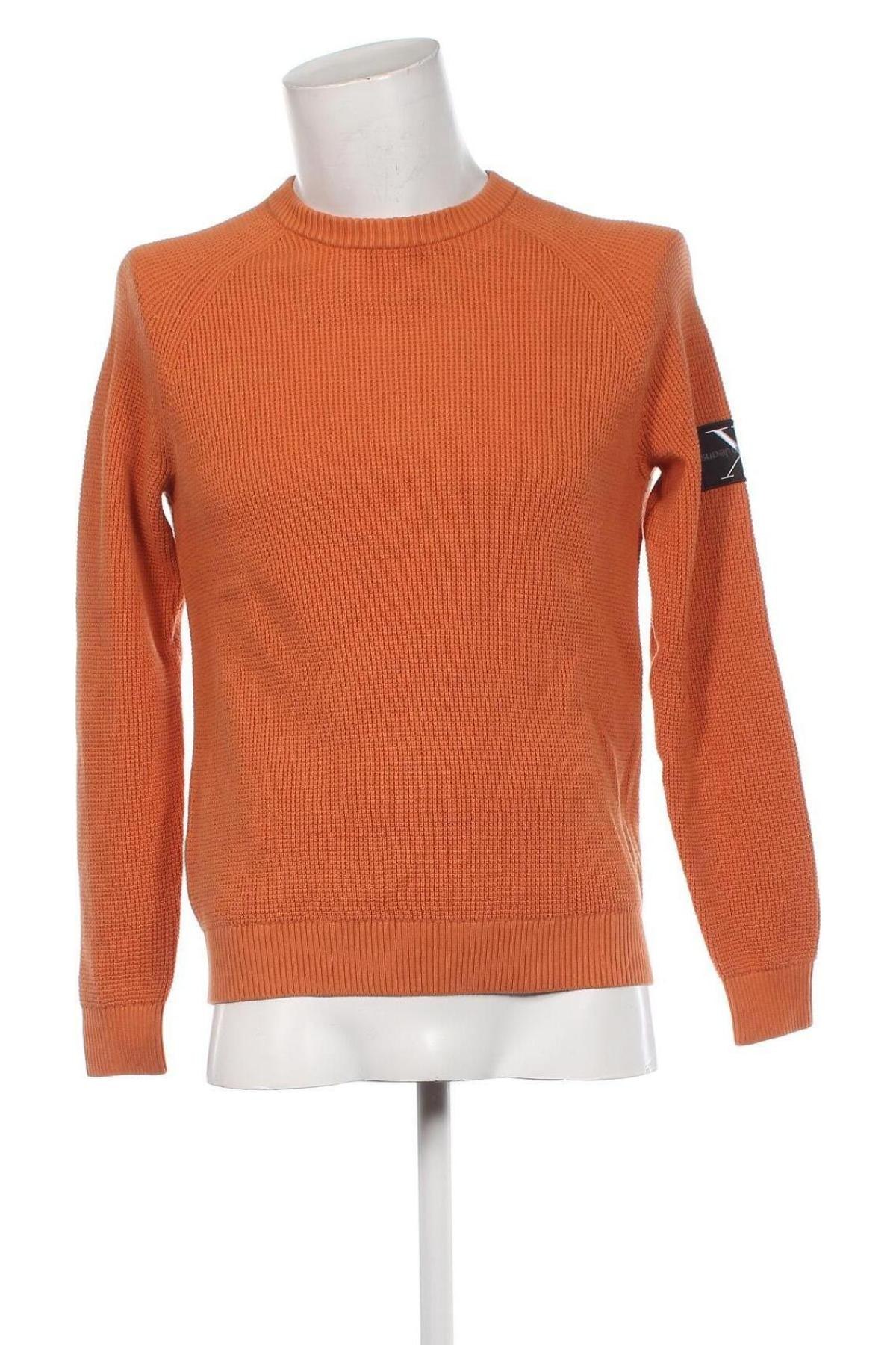 Herrenpullover Calvin Klein Jeans, Größe S, Farbe Orange, Preis € 38,49