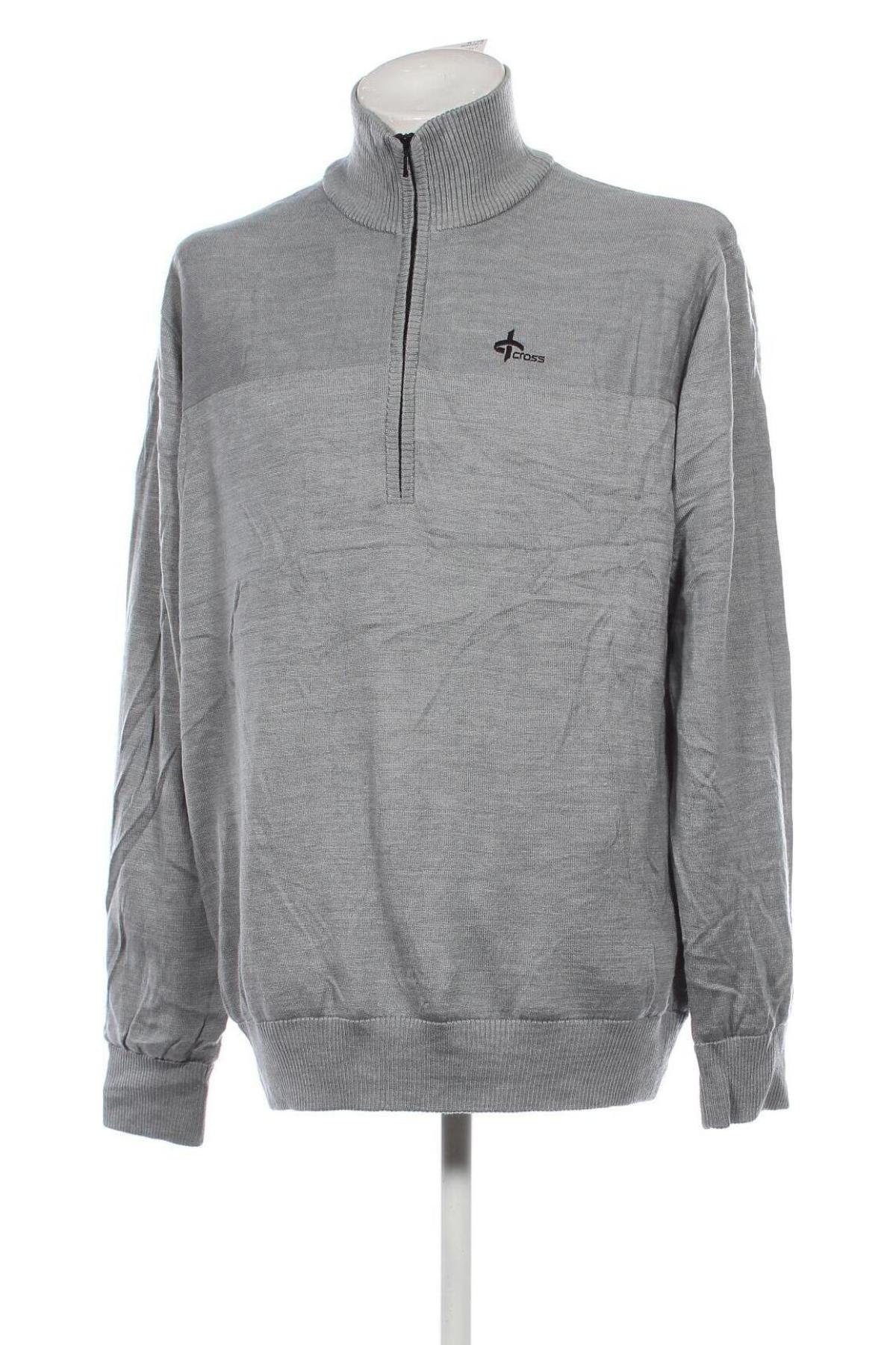 Herrenpullover Cross, Größe 3XL, Farbe Grau, Preis 8,49 €