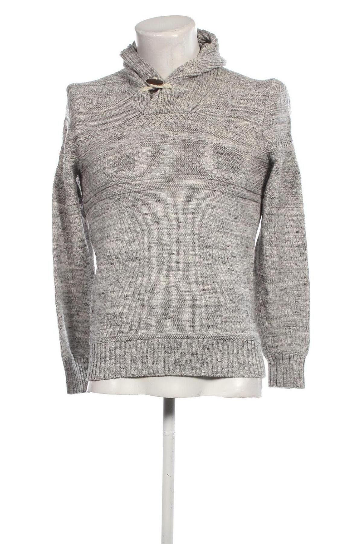 Herrenpullover H&M L.O.G.G., Größe S, Farbe Silber, Preis € 7,29