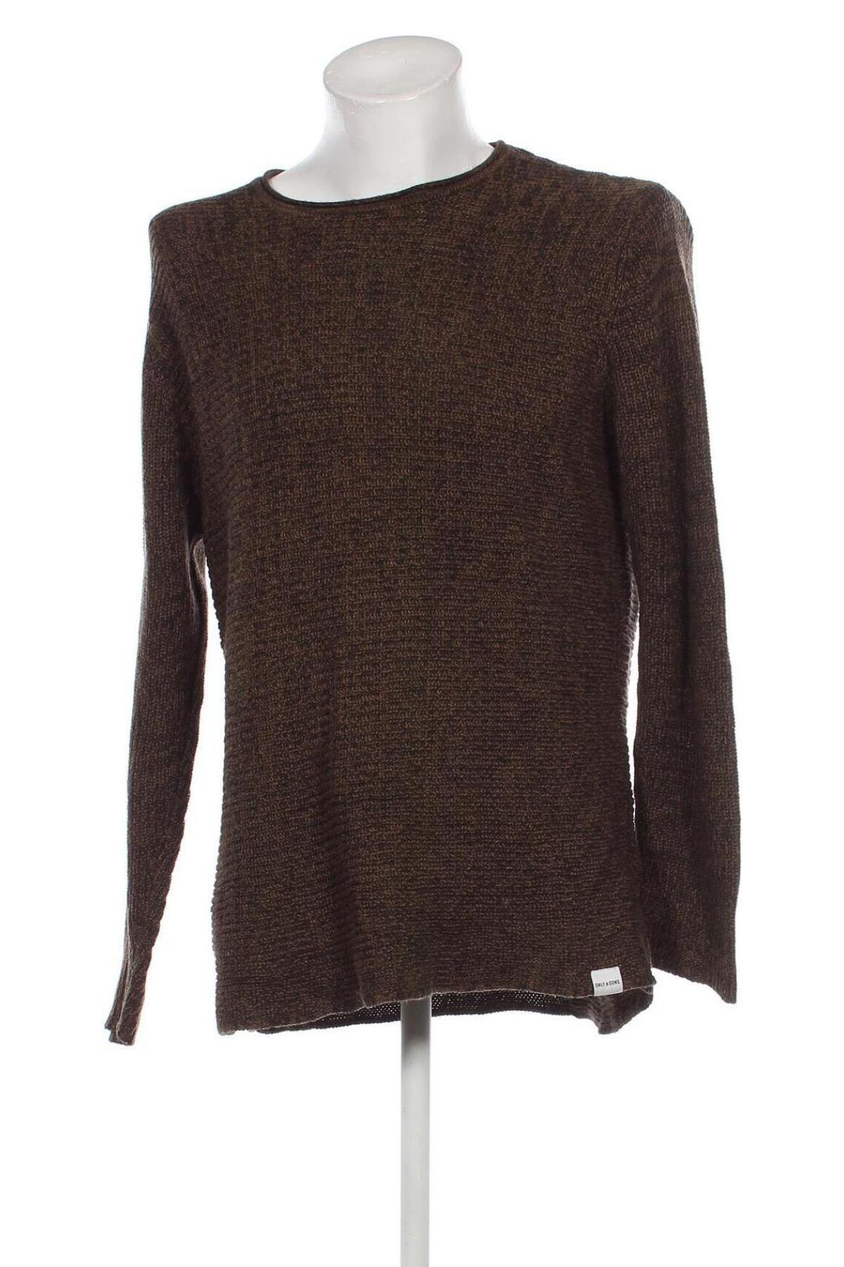 Herrenpullover Only & Sons, Größe L, Farbe Braun, Preis € 7,49