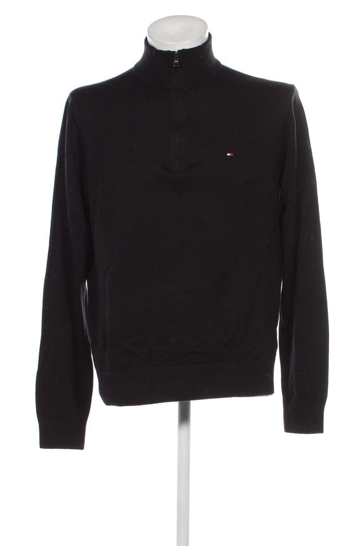 Pulover de bărbați Tommy Hilfiger, Mărime XXL, Culoare Negru, Preț 462,99 Lei