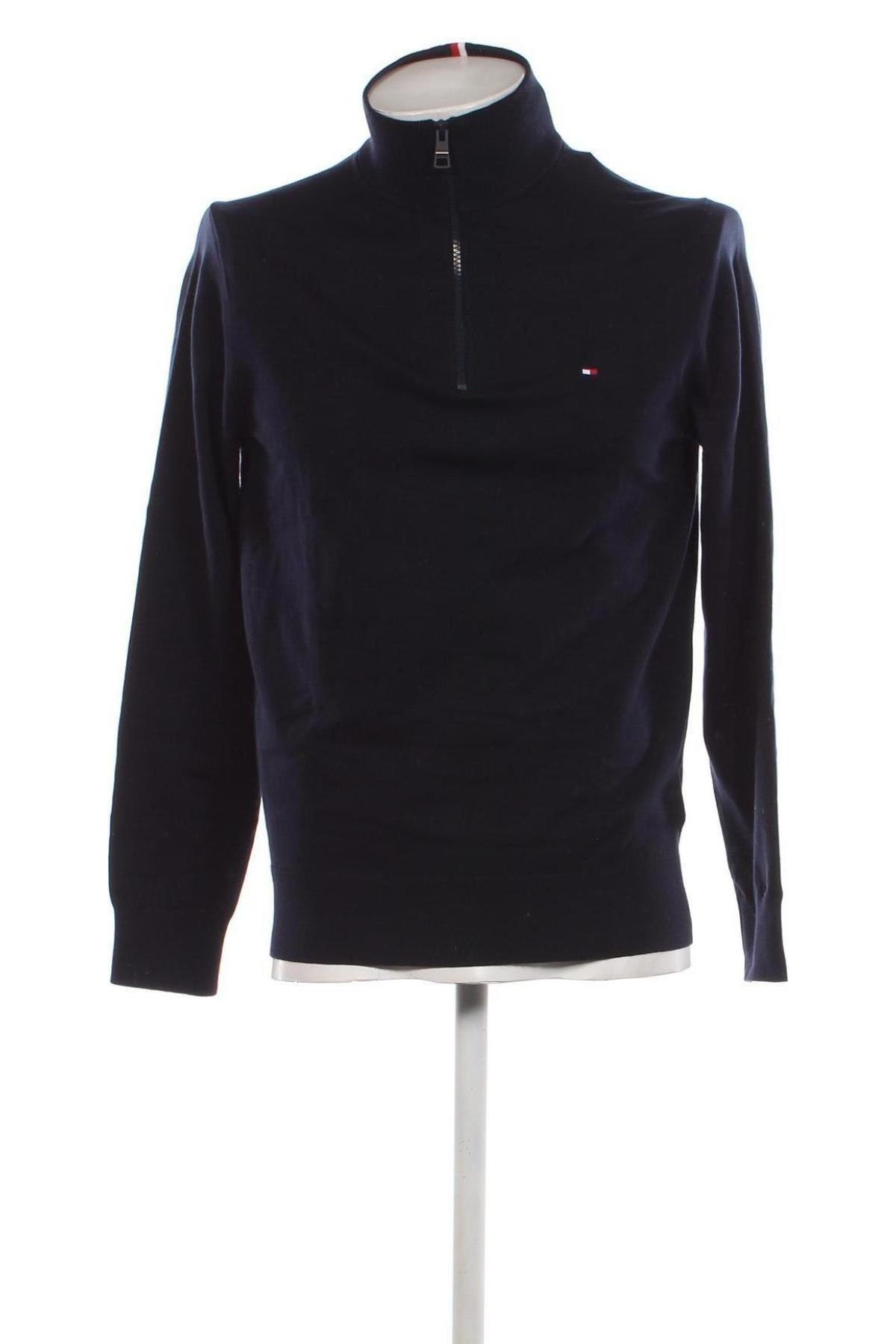 Herrenpullover Tommy Hilfiger, Größe M, Farbe Blau, Preis 90,99 €