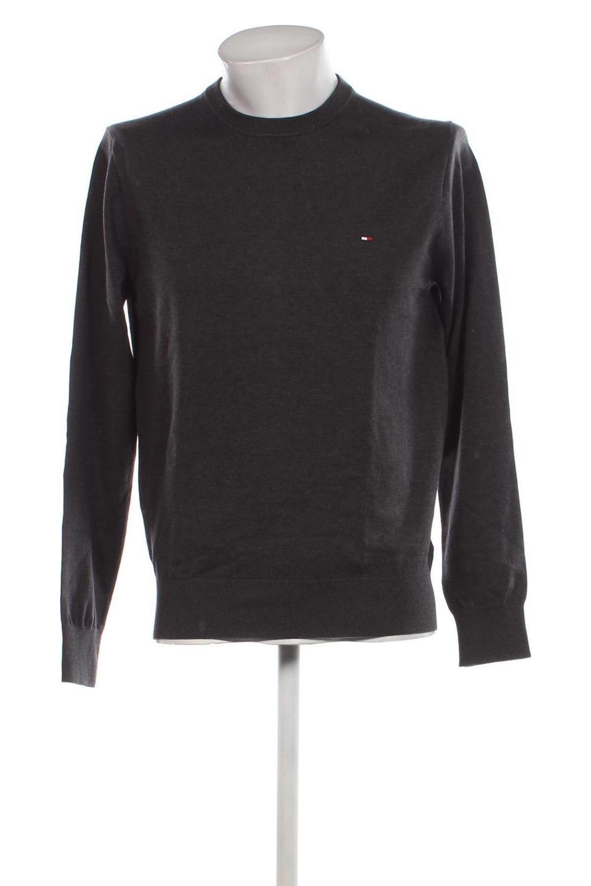 Herrenpullover Tommy Hilfiger, Größe L, Farbe Grau, Preis 98,49 €