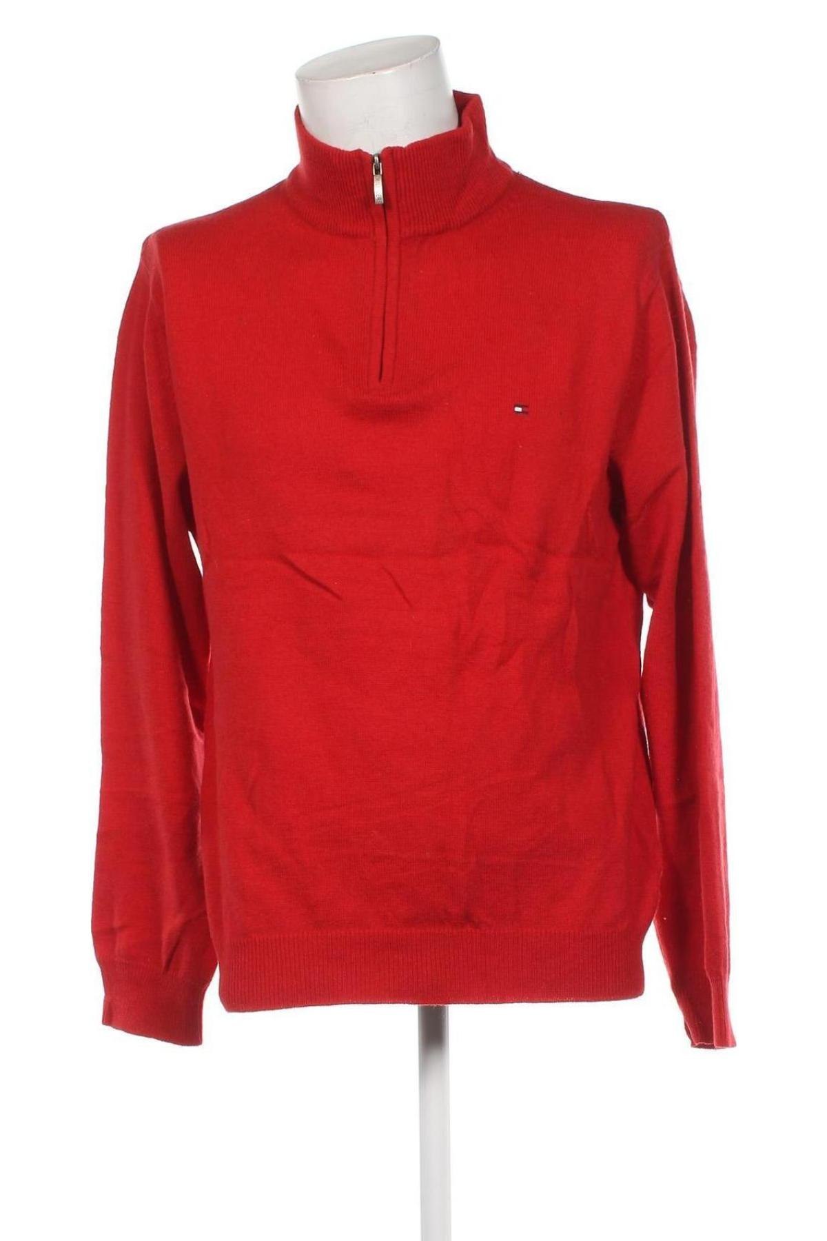 Herrenpullover Tommy Hilfiger, Größe XL, Farbe Rot, Preis 61,93 €