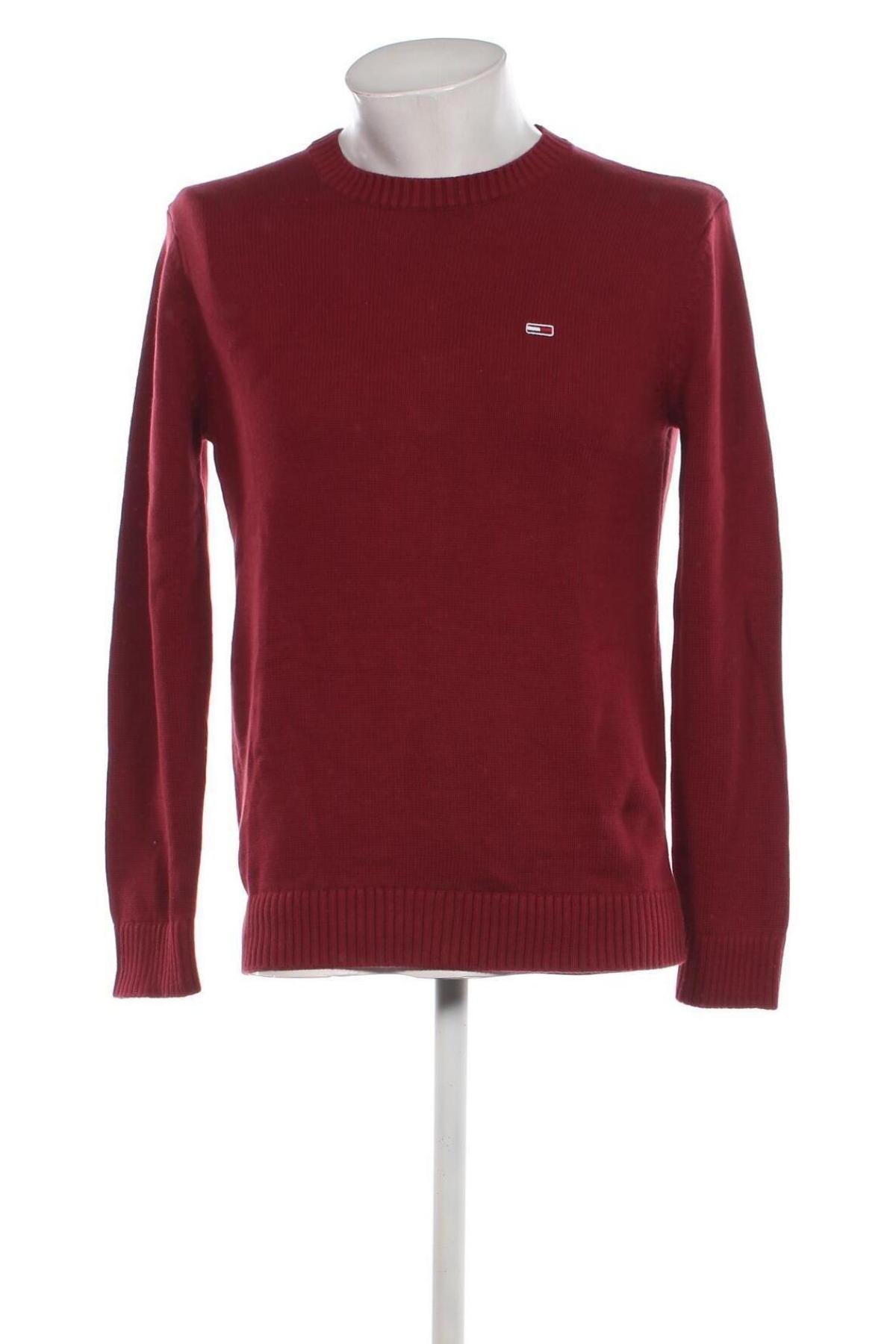 Herrenpullover Tommy Jeans, Größe XS, Farbe Rot, Preis 44,99 €