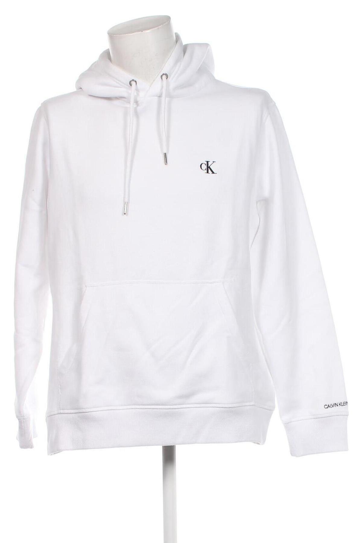 Herren Sweatshirt Calvin Klein Jeans, Größe XL, Farbe Weiß, Preis € 94,99