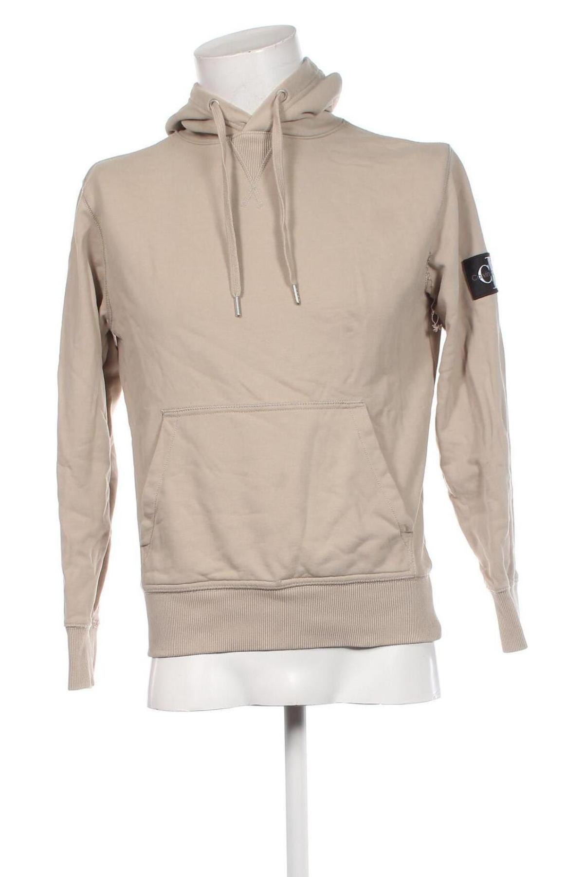 Herren Sweatshirt Calvin Klein Jeans, Größe S, Farbe Beige, Preis € 30,99