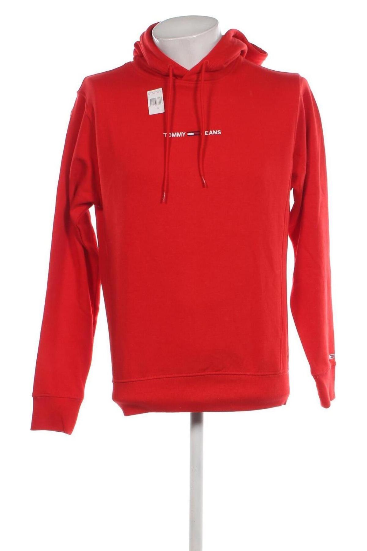 Herren Sweatshirt Tommy Jeans, Größe S, Farbe Rot, Preis 47,49 €