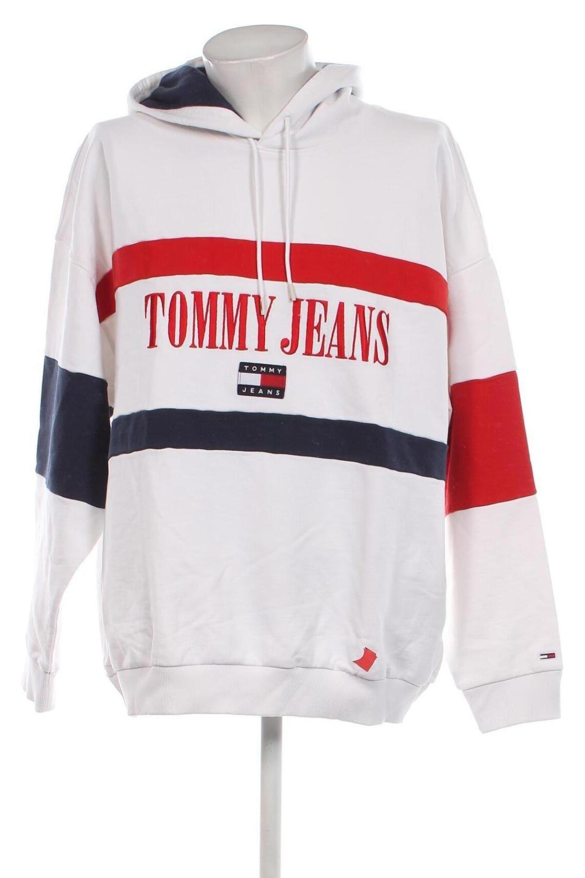 Ανδρικό φούτερ Tommy Jeans, Μέγεθος XL, Χρώμα Λευκό, Τιμή 51,79 €