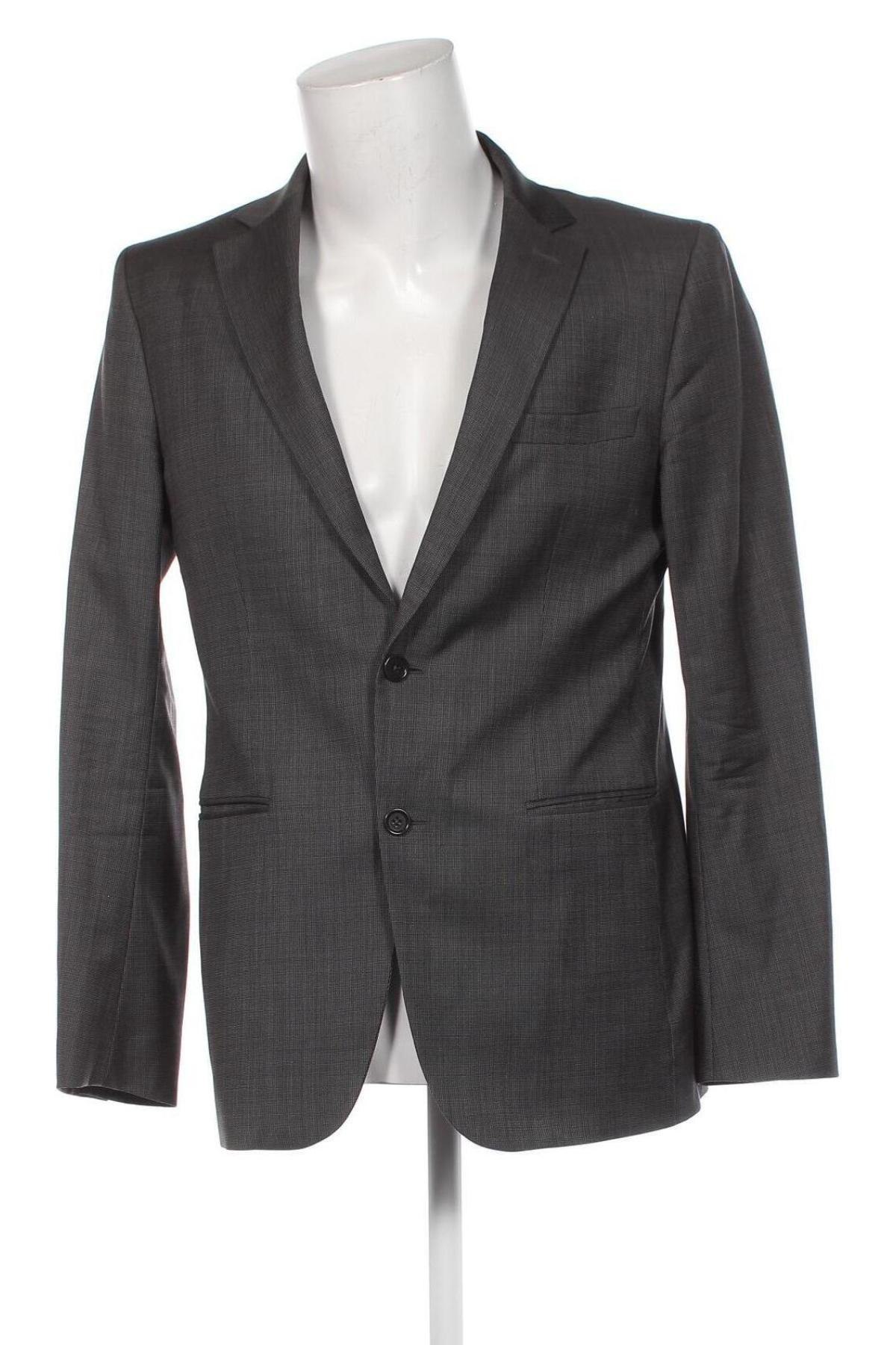 Pánske sako  Massimo Dutti, Veľkosť L, Farba Sivá, Cena  43,95 €