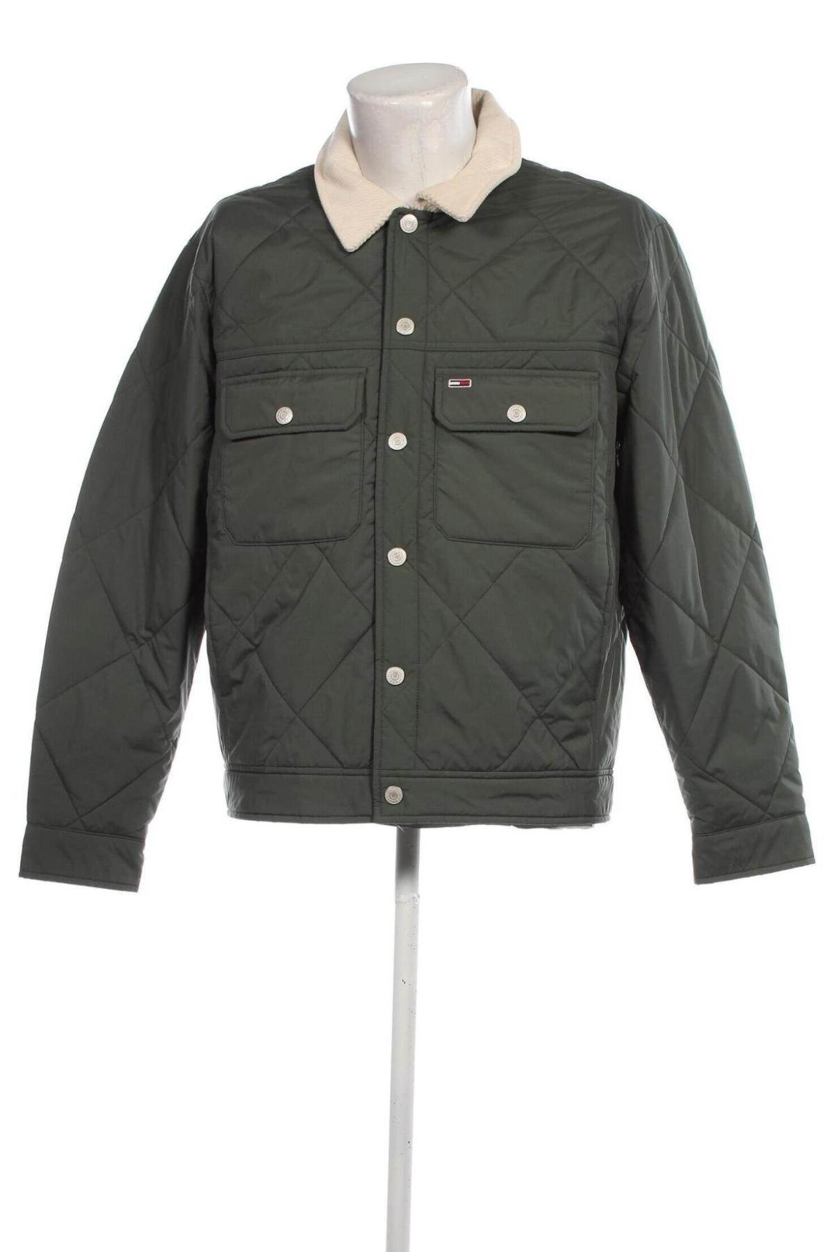 Herrenjacke Tommy Jeans, Größe M, Farbe Grün, Preis 135,99 €