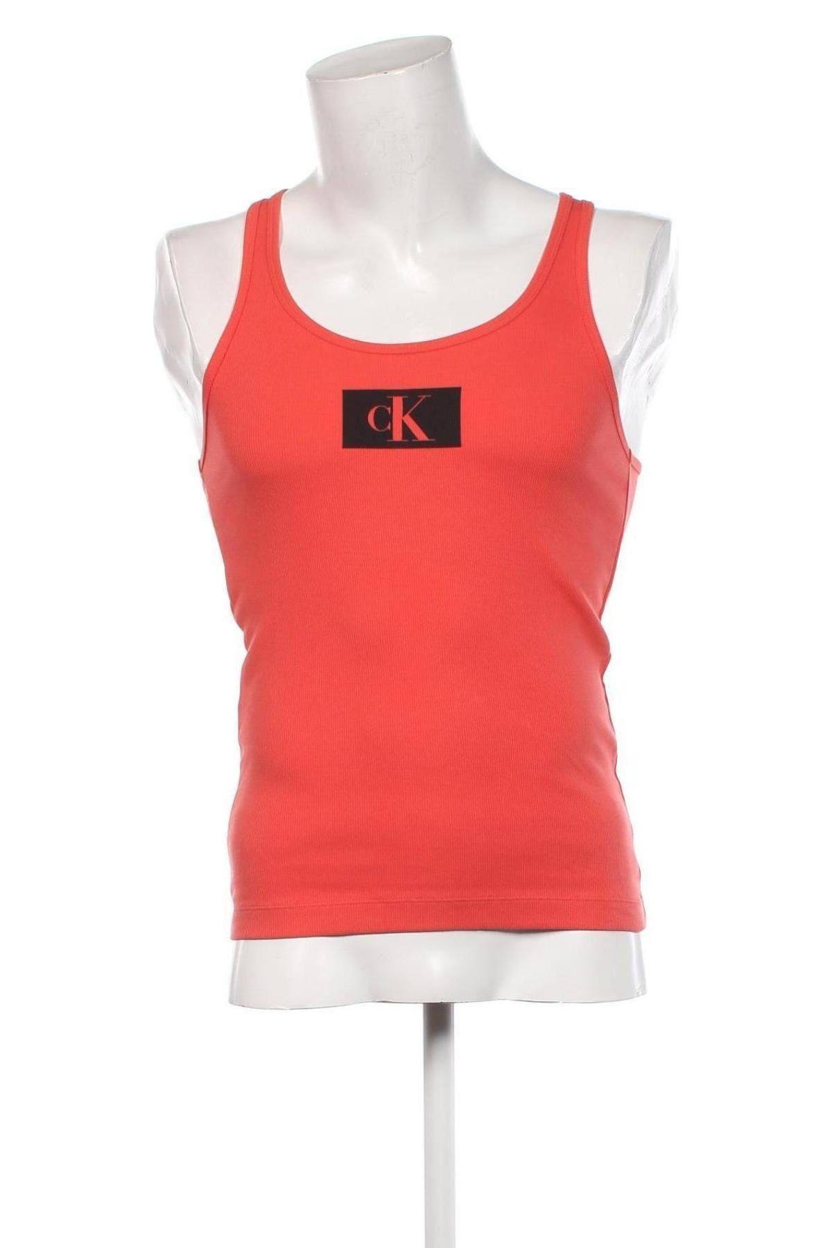 Herren Tanktop Calvin Klein, Größe L, Farbe Orange, Preis 13,49 €