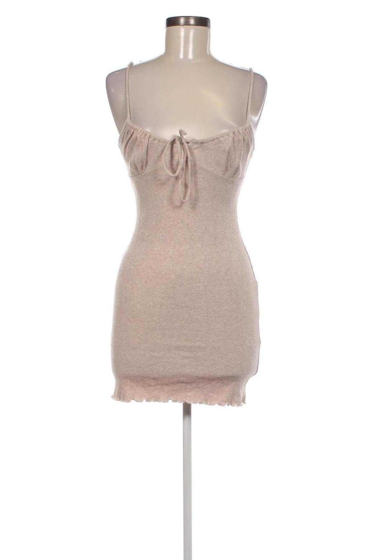 Kleid Bershka, Größe M, Farbe Beige, Preis 5,49 €