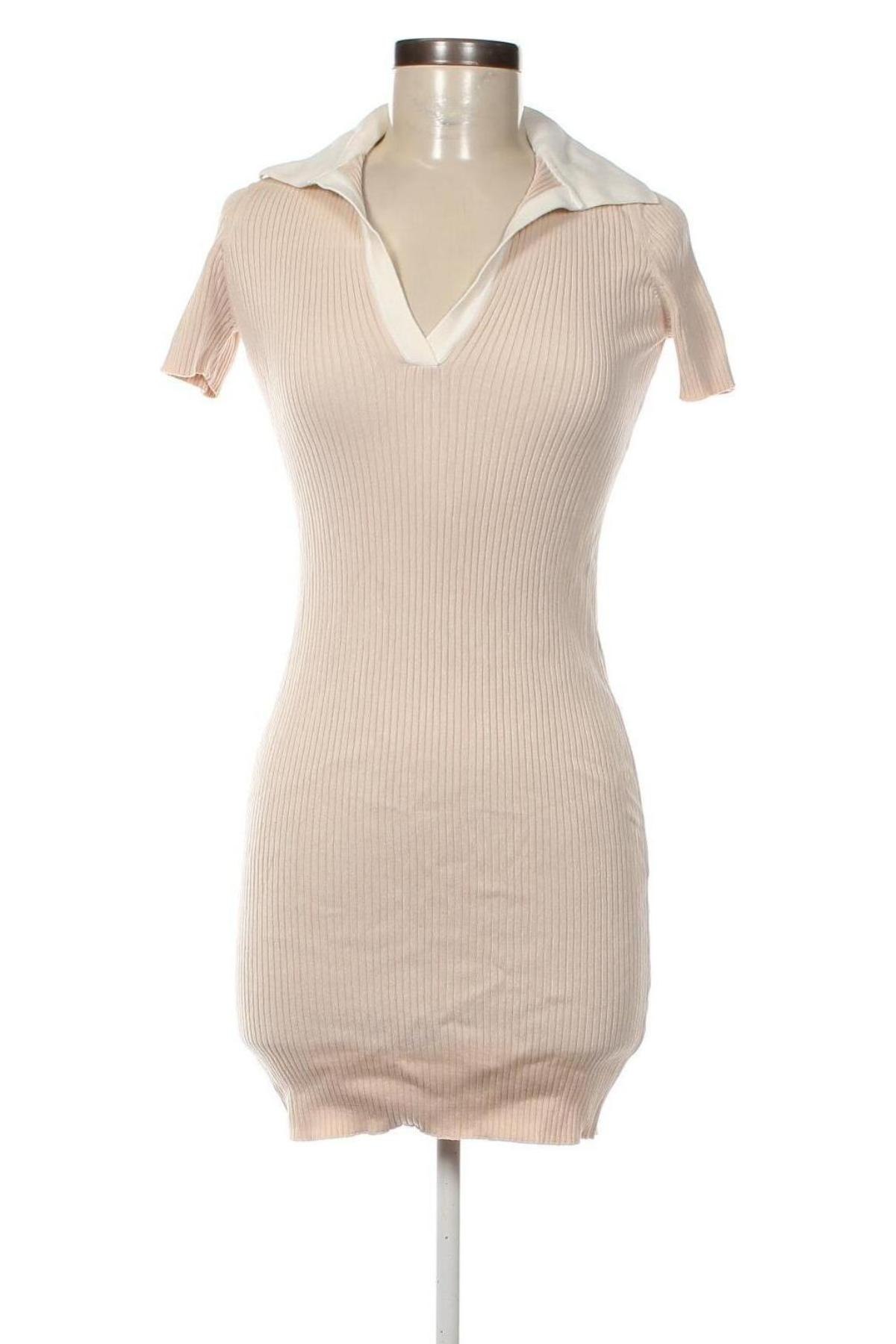 Kleid Bershka, Größe M, Farbe Beige, Preis € 2,99