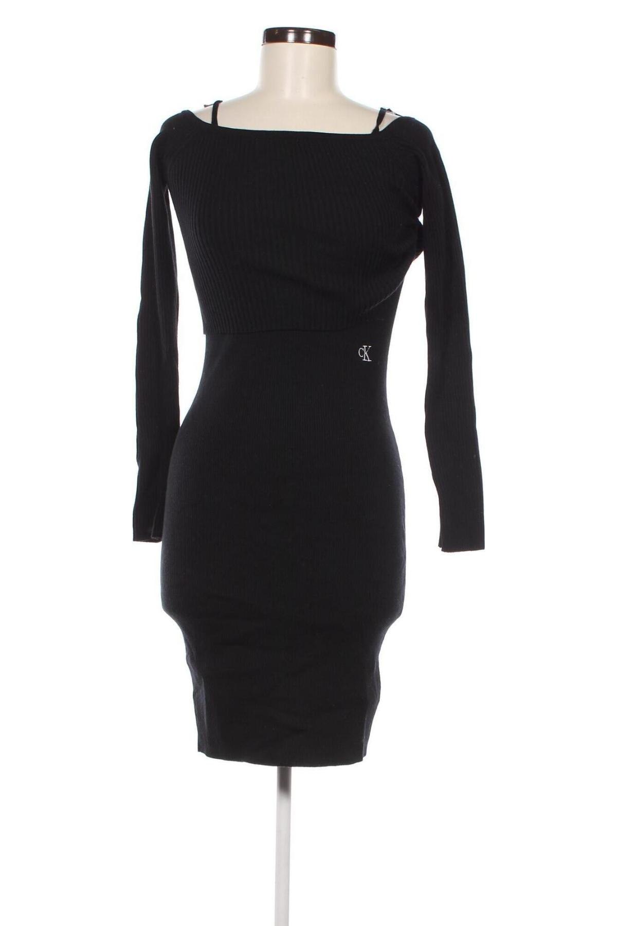 Kleid Calvin Klein Jeans, Größe S, Farbe Schwarz, Preis 62,99 €