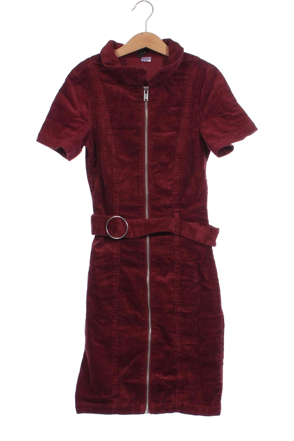 Kleid H&M Divided, Größe XXS, Farbe Rot, Preis € 4,49