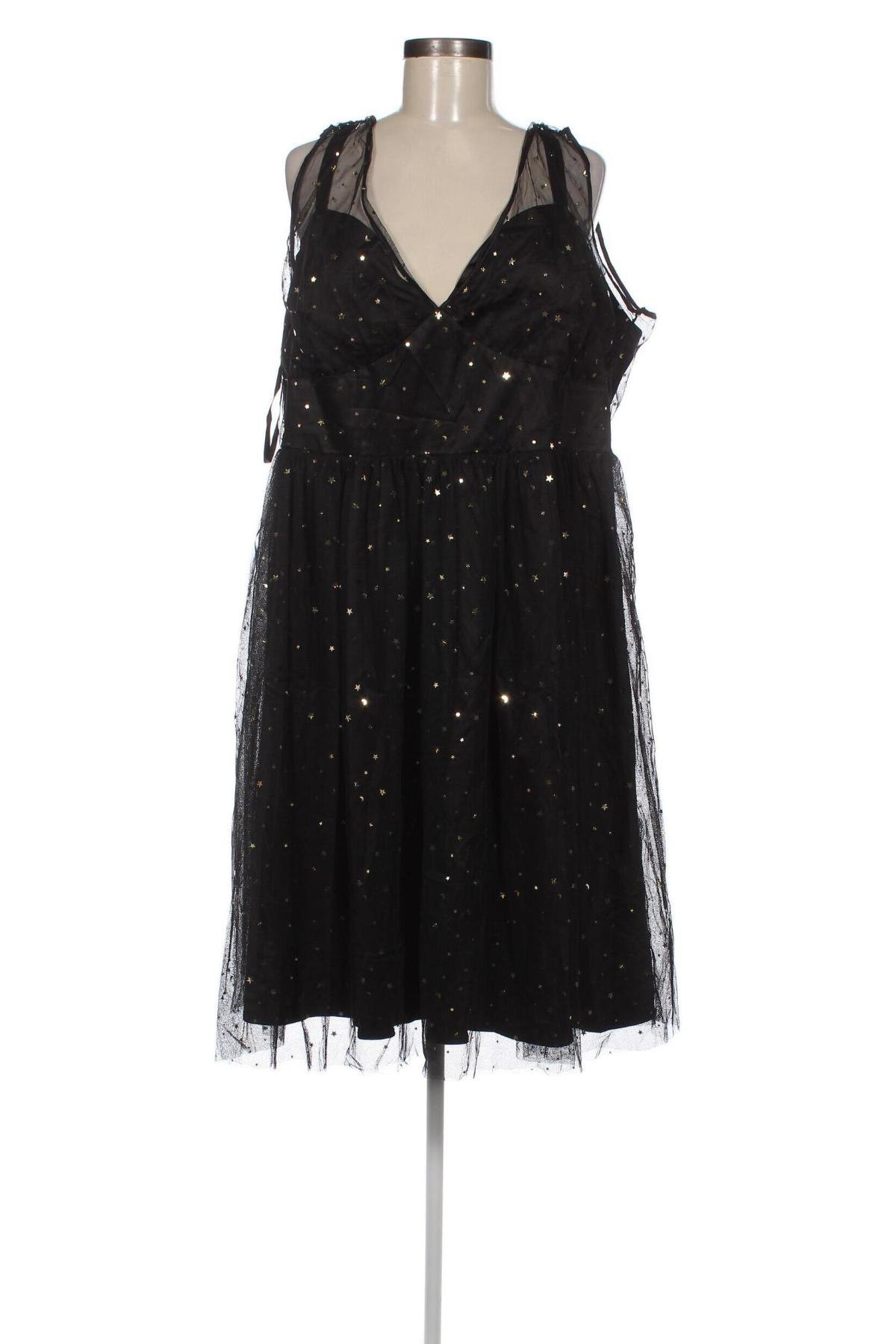 Kleid Hell Bunny, Größe 5XL, Farbe Schwarz, Preis € 75,15