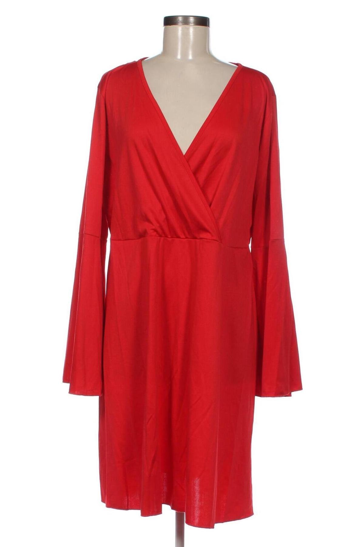 Kleid SHEIN, Größe 4XL, Farbe Rot, Preis 9,29 €