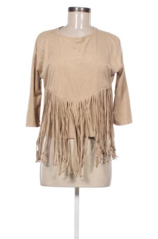 Bluză de femei Bershka, Mărime M, Culoare Bej, Preț 50,00 Lei