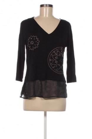 Damen Shirt Desigual, Größe M, Farbe Schwarz, Preis 33,99 €