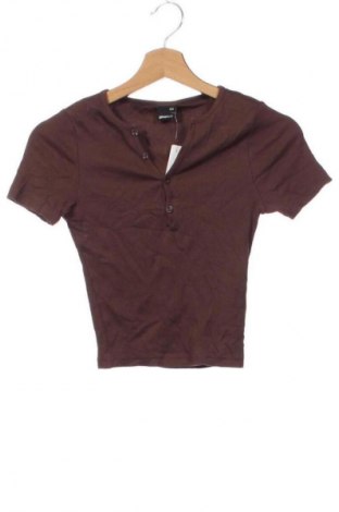 Damen Shirt Gina Tricot, Größe XXS, Farbe Braun, Preis € 12,99