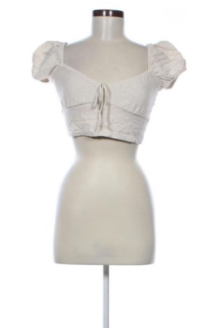 Damen Shirt Stradivarius, Größe S, Farbe Beige, Preis 6,99 €
