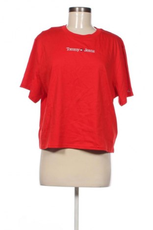 Дамска блуза Tommy Jeans, Размер XL, Цвят Червен, Цена 68,99 лв.
