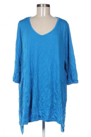 Damen Shirt Ulla Popken, Größe 4XL, Farbe Blau, Preis € 23,99