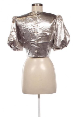 Damen Shirt Zara, Größe M, Farbe Silber, Preis 14,99 €