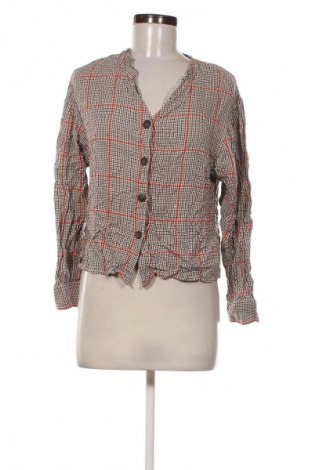 Дамска риза Bershka, Размер M, Цвят Многоцветен, Цена 25,99 лв.