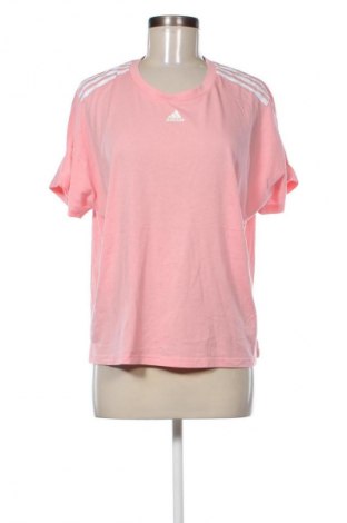Γυναικείο t-shirt Adidas, Μέγεθος L, Χρώμα Ρόζ , Τιμή 16,99 €