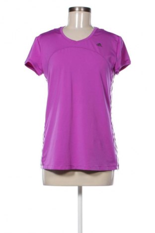 Γυναικείο t-shirt Adidas, Μέγεθος L, Χρώμα Βιολετί, Τιμή 17,99 €
