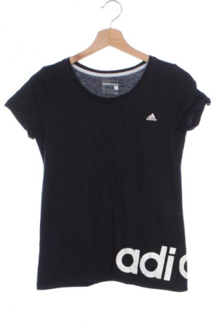 Γυναικείο t-shirt Adidas, Μέγεθος XS, Χρώμα Μαύρο, Τιμή 17,99 €