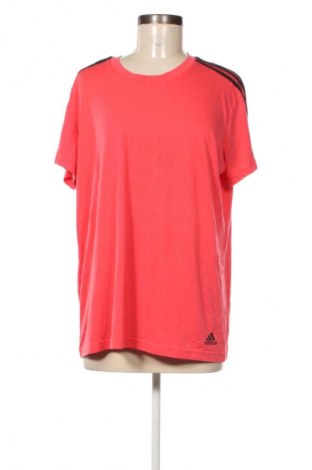 Γυναικείο t-shirt Adidas, Μέγεθος XXL, Χρώμα Ρόζ , Τιμή 16,99 €