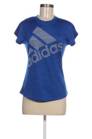 Damen T-Shirt Adidas, Größe S, Farbe Blau, Preis 18,99 €