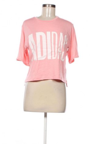 Γυναικείο t-shirt Adidas, Μέγεθος S, Χρώμα Ρόζ , Τιμή 16,99 €