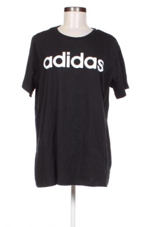 Damen T-Shirt Adidas, Größe XXL, Farbe Schwarz, Preis 24,26 €