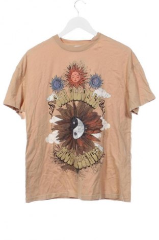 Дамска тениска Bershka, Размер XS, Цвят Бежов, Цена 17,00 лв.