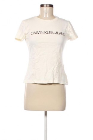 Dámské tričko Calvin Klein Jeans, Velikost S, Barva Krémová, Cena  549,00 Kč
